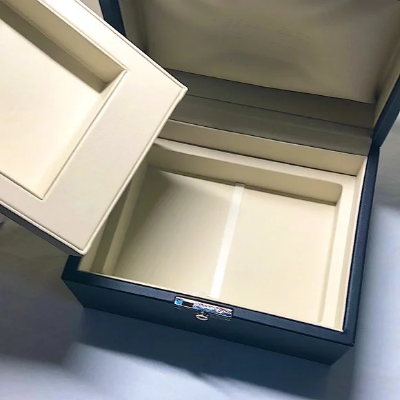 Tiffany & Co. Genuine Alligator & Stainless Steel Black Atlas Watch Gyromatic - Picture 14 of 16